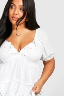 Plus Kitteloberteil Mit Lochmuster -Stil Formen Verkäufe pzz66530 white xl 3