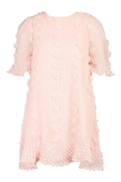 Plus Mesh-Smokkleid Mit Rüschen 8 Plus Mesh-Smokkleid Mit Rüschen -Stil Formen Verkäufe pzz67660 blush xl 2