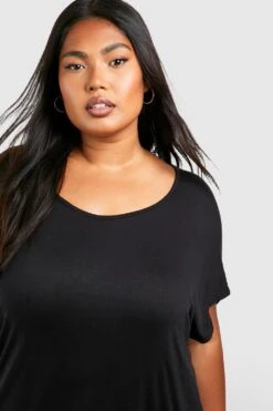Plus Oversize T-Shirt -Stil Formen Verkäufe pzz69699 black xl 3