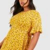 Plus Florales Smokkleid 2 Plus Florales Smokkleid -Stil Formen Verkäufe pzz70998 mustard xl