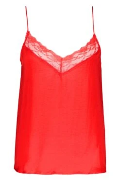 Plus Trägertop Mit Spitzenborte -Stil Formen Verkäufe pzz74347 red xl 2