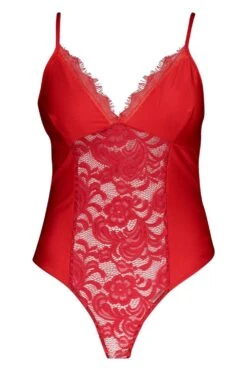 Plus Body Aus Satin Und Spitze -Stil Formen Verkäufe pzz75789 red xl 2