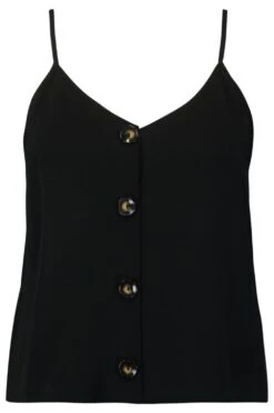 Plus Trägertop Mit Knopf-Detail -Stil Formen Verkäufe pzz80169 black xl 2