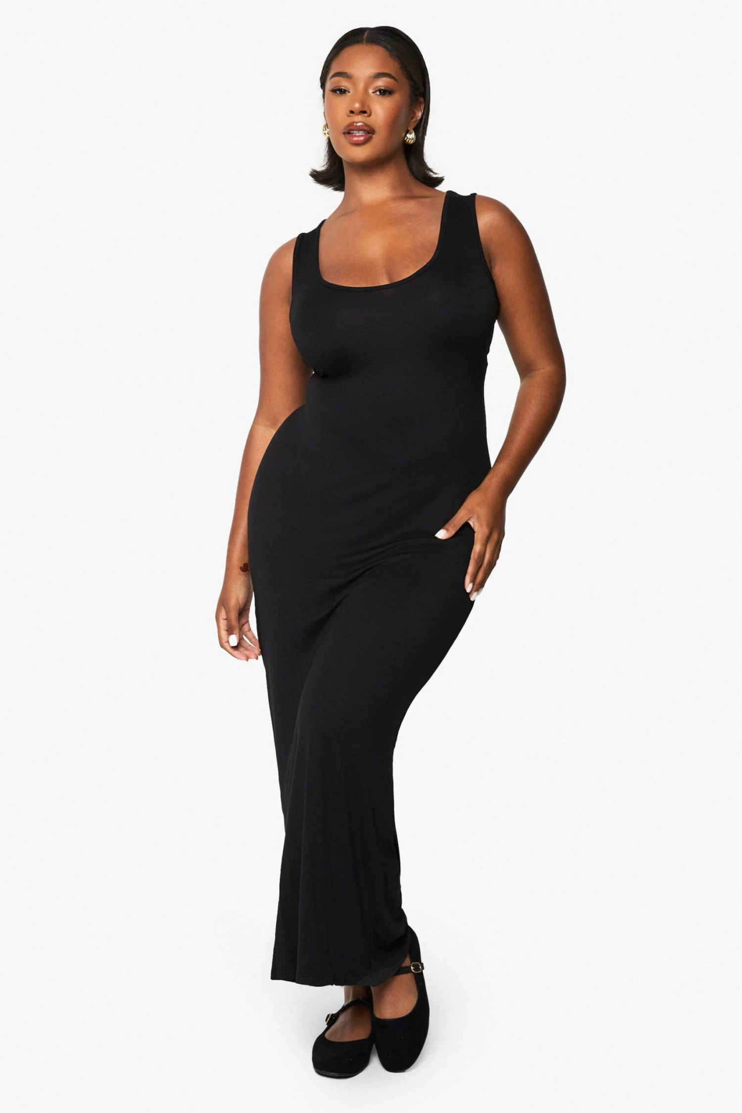 Plus Rundhals-Maxikleid 3 Plus Rundhals-Maxikleid