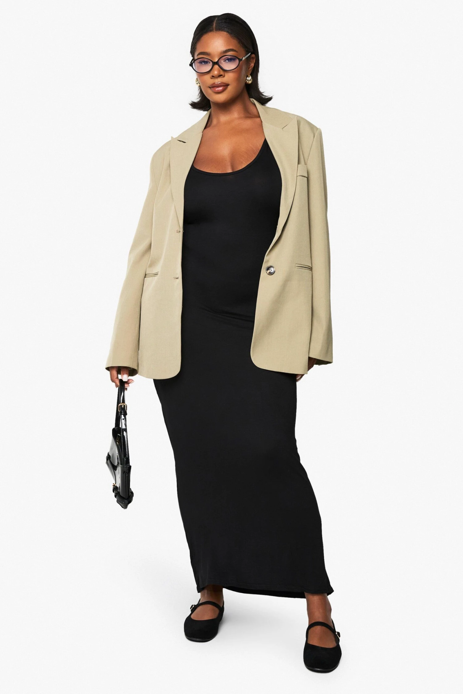 Plus Rundhals-Maxikleid 5 Plus Rundhals-Maxikleid – Bild 3