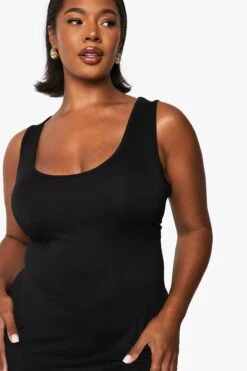 Plus Rundhals-Maxikleid 9 Plus Rundhals-Maxikleid -Stil Formen Verkäufe pzz80543 black xl 3