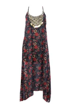 Petite Florales Kleid -Stil Formen Verkäufe pzz91532 black xl 2