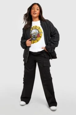 Plus T-Shirt Mit Guns N Roses Print -Stil Formen Verkäufe pzz92663 white xl 2