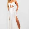 Essentials Cut-Out Maxi-Strandkleid -Stil Formen Verkäufe szz87079 white xl